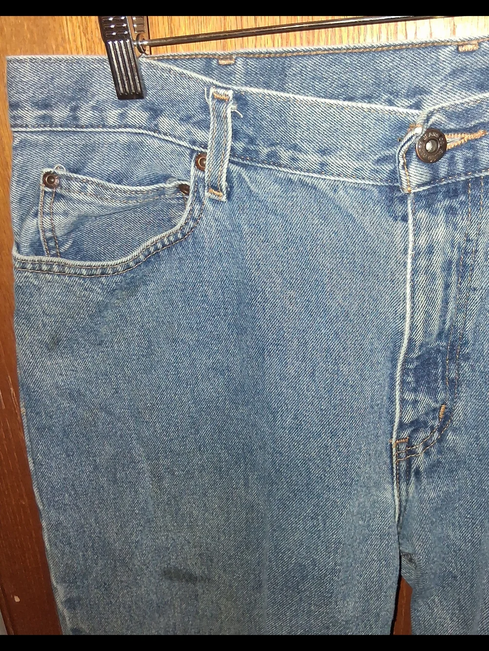 Men's Straight Light Wash Denim Jeans
